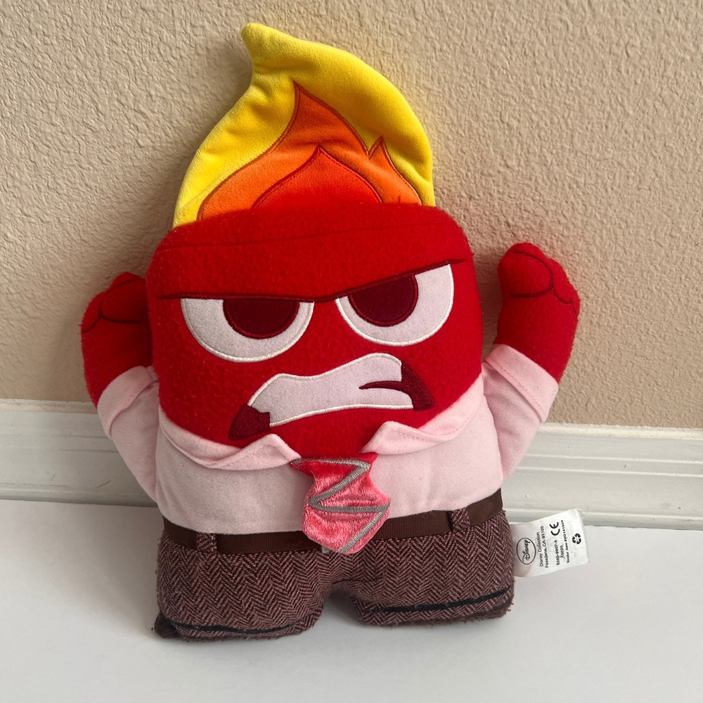 Disney Pixar Inside Out Anger Plush‎ Stuffed Animal Toy Character